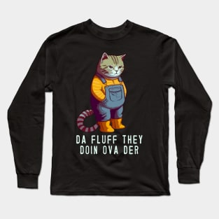 Funny Cat Farmer Meme Long Sleeve T-Shirt